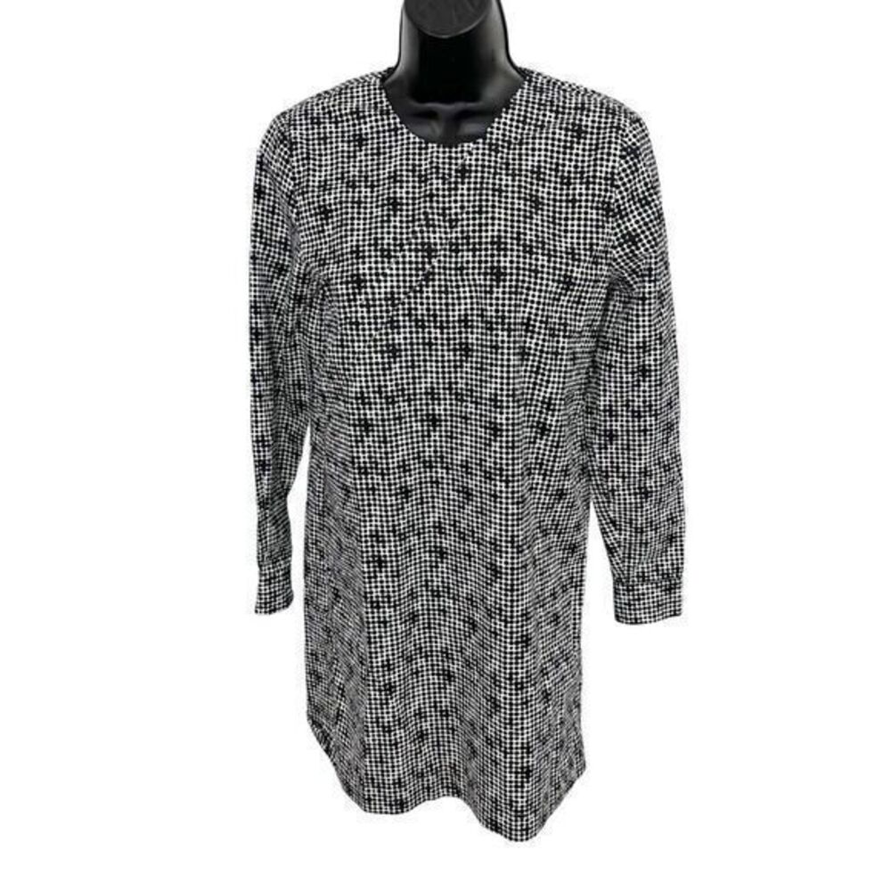 Kate Spade Saturday‎ Let Loose Geometric Print Dress Tunic Black White Small